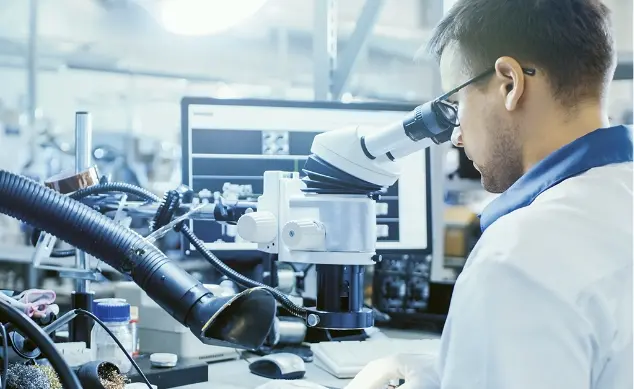 A man working in a laboratory
