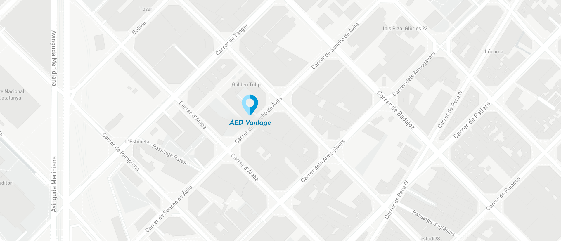 screenshot maps AED Barcelona address