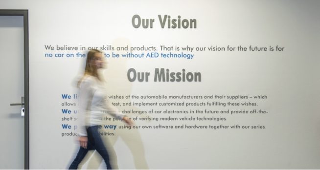 Office branding: Mission and Vision of AED
